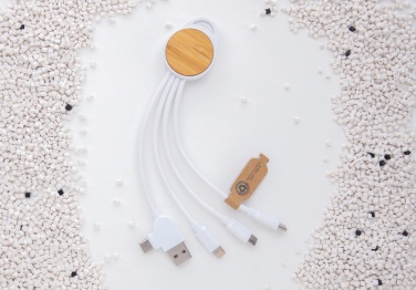 Logotrade promotional product image of: RCS recycled plastic Ontario 6-in-1 round cable