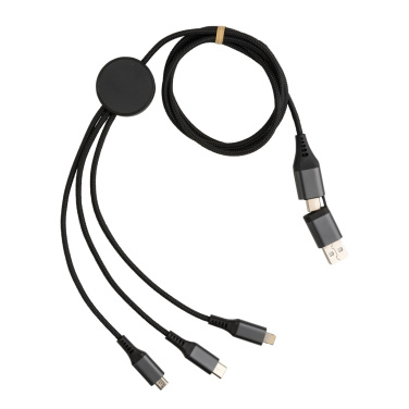 Logotrade promotional giveaways photo of: Terra RCS recycled aluminium 120cm 6-in-1 cable