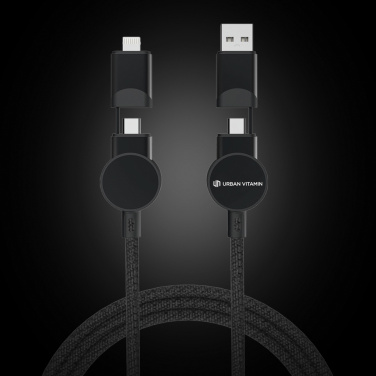 Logotrade promotional giveaway image of: Oakland RCS recycled plastic 6-in-1 fast charging 45W cable