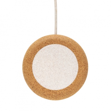 Logotrade advertising products photo of: Cork and Wheat 5W wireless charger