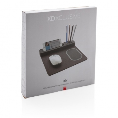 Logo trade advertising products picture of: Air mousepad with 5W wireless charging and USB