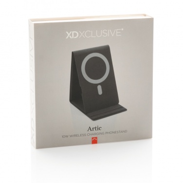 Logo trade promotional gift photo of: Artic Magnetic 10W wireless charging phone stand