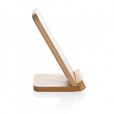 Logotrade promotional merchandise photo of: Bamboo 5W wireless charging stand