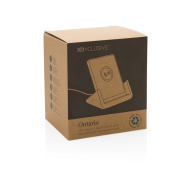 Logo trade promotional giveaways picture of: Ontario  RCS recycled plastic 10W stand