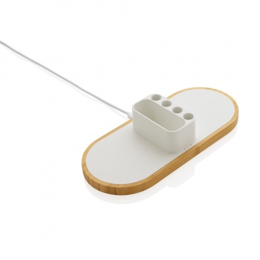 Logo trade promotional gifts image of: Ontario RCS rplastic 10W dual wireless