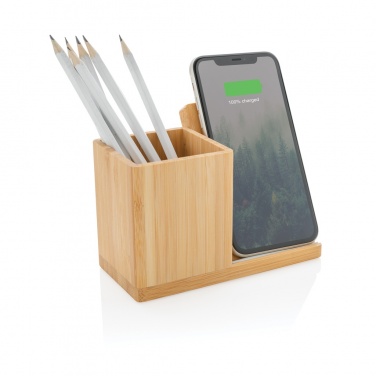 Logotrade promotional gifts photo of: Calgary bamboo 10W wireless charger