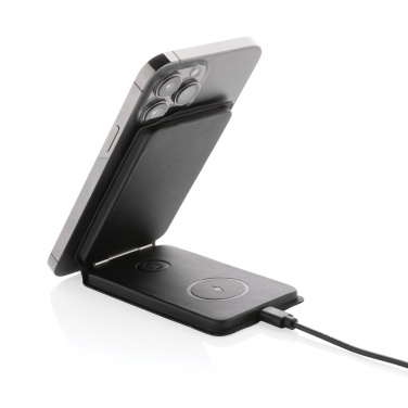 Logotrade promotional giveaways photo of: Swiss Peak RCS rPU 15W  3-in-1 magnetic wireless charger