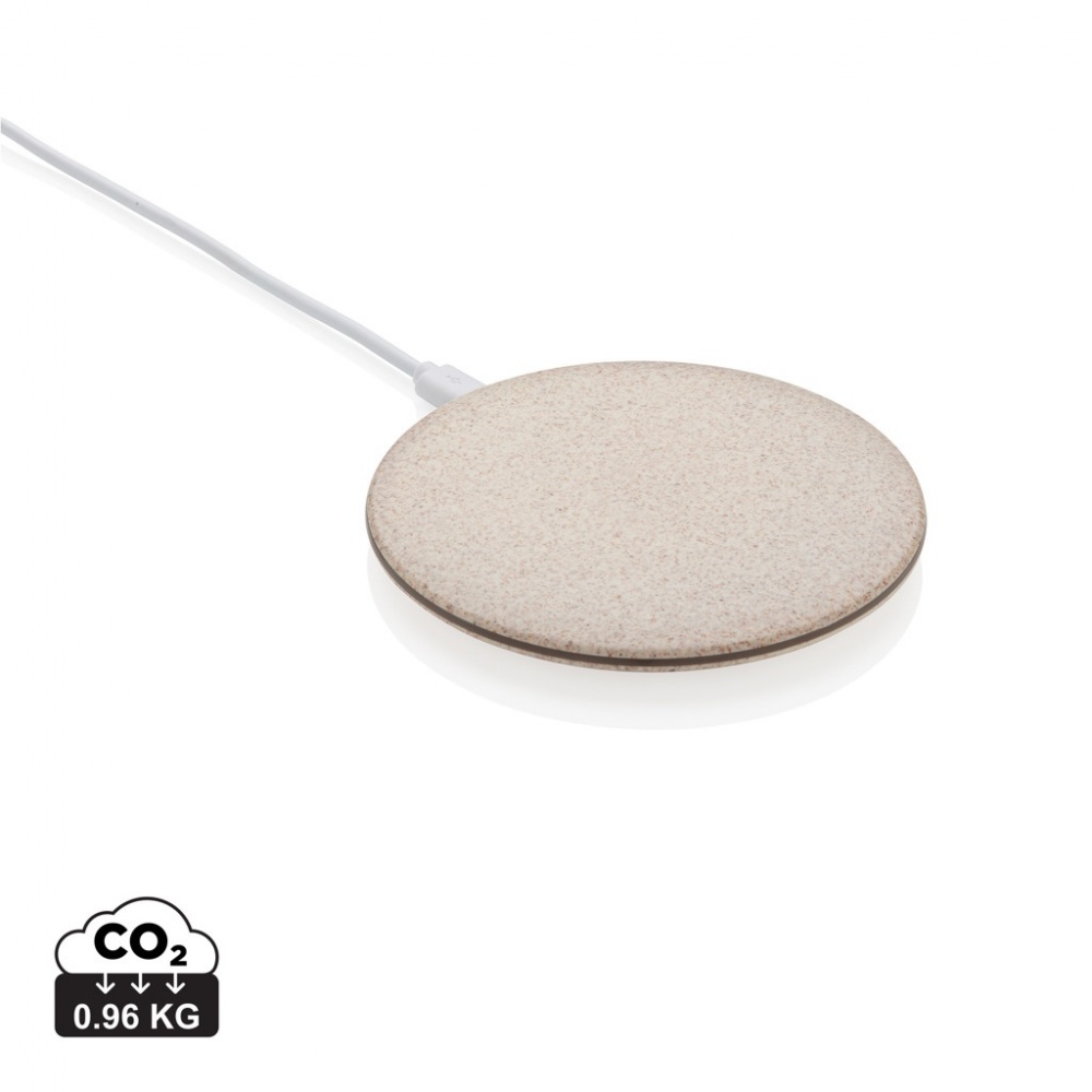 Logotrade promotional giveaway image of: 5W Wheat straw wireless charger