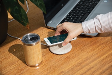 Logo trade advertising product photo of: 5W Wheat straw wireless charger