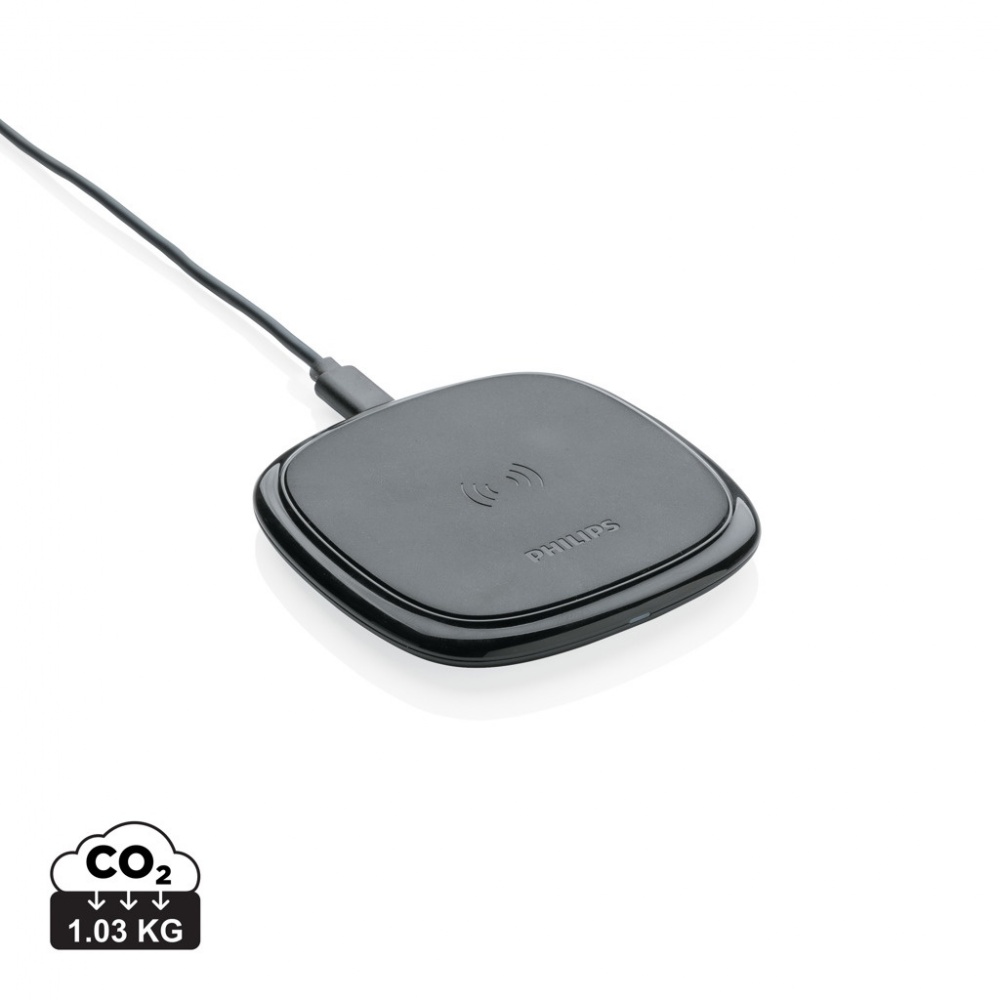 Logo trade promotional giveaway photo of: Philips 10W Qi wireless charger