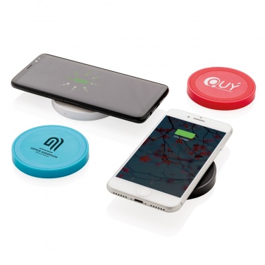 Logo trade corporate gift photo of: 5W wireless charging pad round