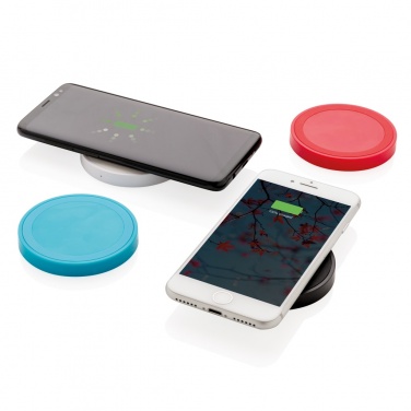 Logo trade promotional merchandise image of: 5W wireless charging pad round