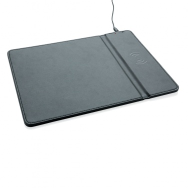 Logo trade corporate gifts image of: Mousepad with 5W wireless charging