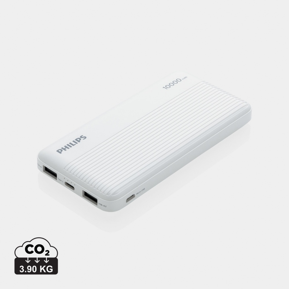 Logo trade promotional giveaways picture of: Philips 10.000 mAh slim powerbank
