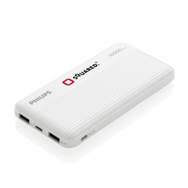 Logotrade promotional giveaway picture of: Philips 10.000 mAh slim powerbank