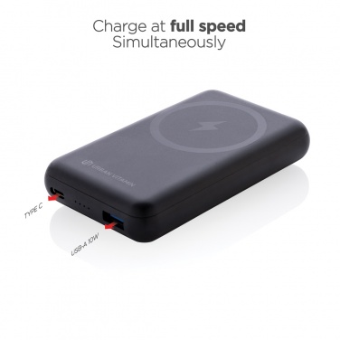 Logo trade business gifts image of: Urban Vitamin Sonoma RCS rplastic 10.000mah powerbank