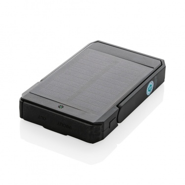Logotrade promotional giveaway image of: Skywave RCS rplastic solar powerbank 5000 mAh 10W wireless