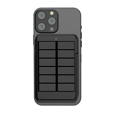 Logo trade business gift photo of: Skywave RCS rplastic solar powerbank 5000 mAh 10W wireless