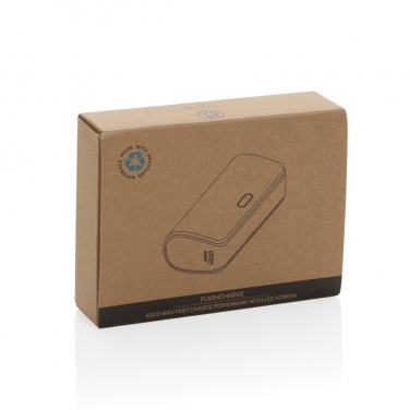 Logotrade promotional gifts photo of: FlashCharge RCS rplastic 5000 mah fast charge powerbank