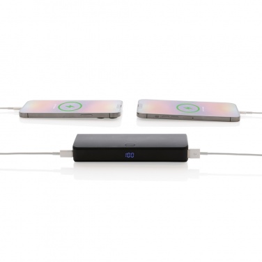 Logo trade business gift photo of: FlashCharge RCS rplastic 20000 mah fast charge powerbank