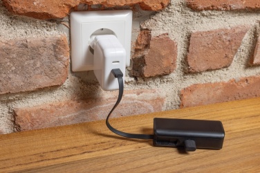 Logo trade corporate gifts image of: Powerlink RCS rplastic 3000 mAh powerbank iOS connector