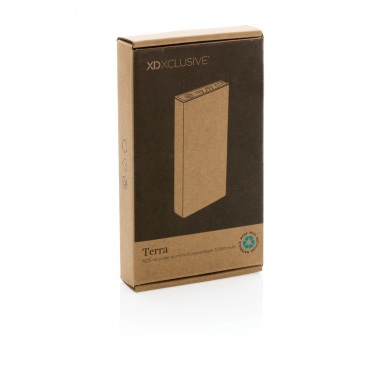 Logotrade promotional giveaway picture of: Terra RCS recycled aluminium powerbank 5.000 mAh