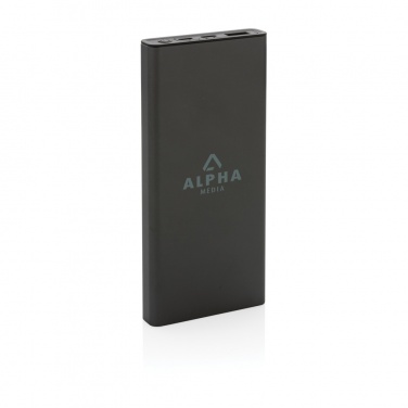 Logo trade promotional products image of: Terra RCS recycled 18W aluminium powerbank 10.000 mAh