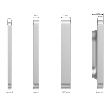 Logo trade promotional product photo of: Urban Vitamin Malibu RCS plastic/alu 5000 mah powerbank