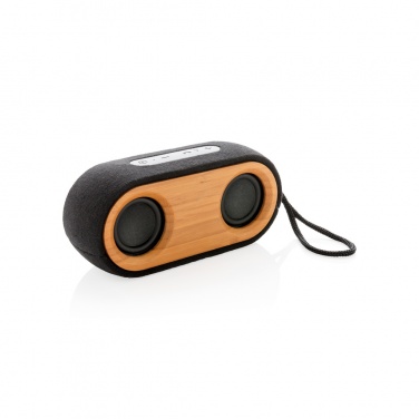 Logo trade promotional merchandise picture of: Bamboo X double speaker