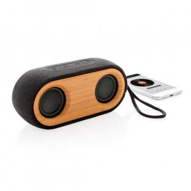 Logo trade business gift photo of: Bamboo X double speaker