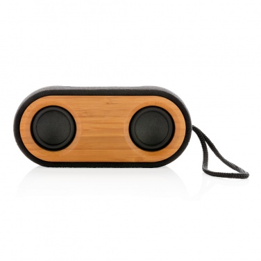 Logo trade promotional gifts image of: Bamboo X double speaker
