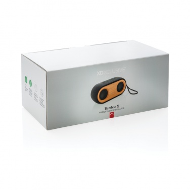 Logotrade promotional items photo of: Bamboo X double speaker