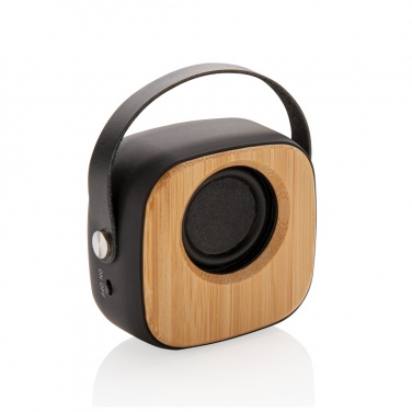 Logo trade business gifts image of: Bamboo 3W Wireless Fashion Speaker