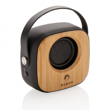Logo trade promotional merchandise image of: Bamboo 3W Wireless Fashion Speaker