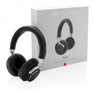 Logo trade promotional merchandise picture of: Aria Wireless Comfort Headphones