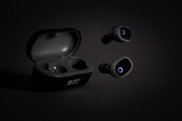 Logo trade promotional giveaways image of: Swiss peak TWS earbuds