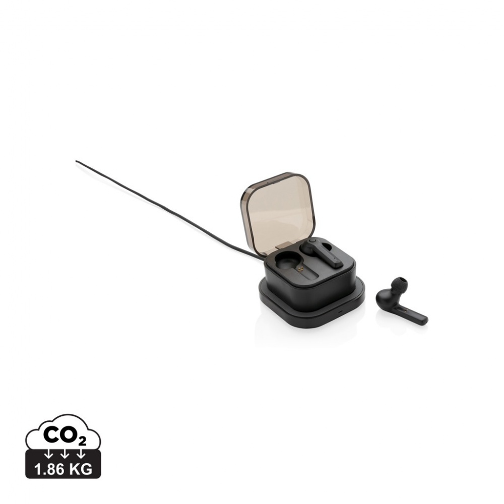 Logotrade promotional gift image of: TWS earbuds in wireless charging case