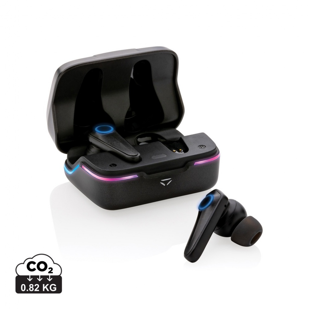 Logo trade promotional gift photo of: RGB gaming earbuds with ENC