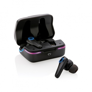 Logo trade business gifts image of: RGB gaming earbuds with ENC