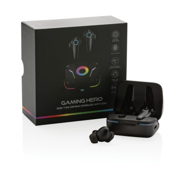 Logo trade promotional merchandise photo of: RGB gaming earbuds with ENC