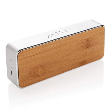 Logotrade business gifts photo of: Nevada Bamboo 3W wireless speaker