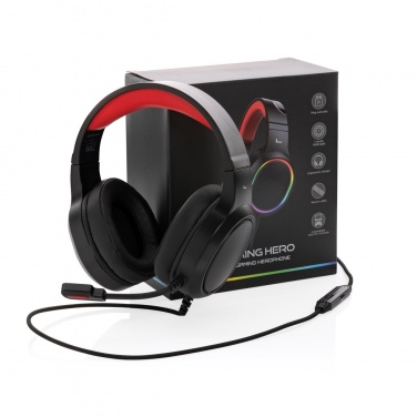 Logo trade corporate gifts image of: RGB gaming headset
