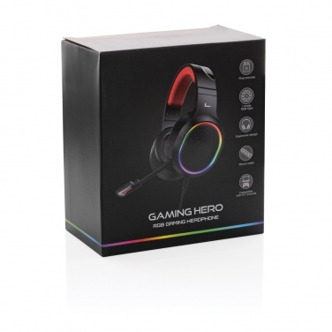 Logo trade promotional products image of: RGB gaming headset
