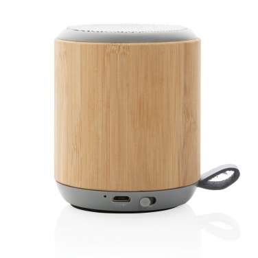 Logotrade promotional giveaways photo of: Bamboo and fabric 3W wireless speaker