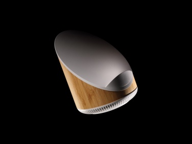 Logotrade promotional merchandise picture of: Ovate bamboo 5W speaker with 15W wireless charger