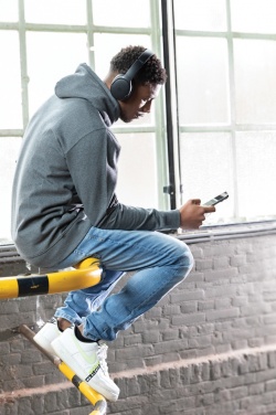 Logo trade promotional product photo of: Urban Vitamin Palo Alto RCS rplastic headphone