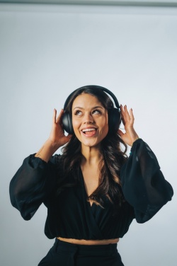 Logotrade advertising products photo of: Urban Vitamin Cupertino RCS rplastic ANC headphone