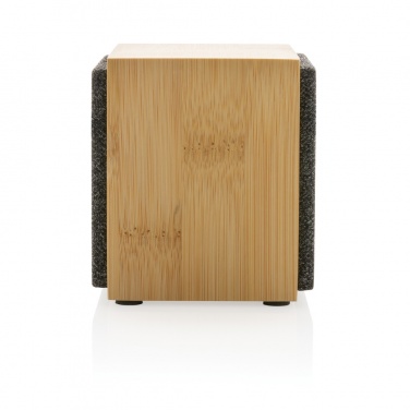 Logo trade business gift photo of: Wynn 5W bamboo wireless speaker