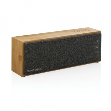 Logo trade business gifts image of: Wynn 10W bamboo wireless speaker