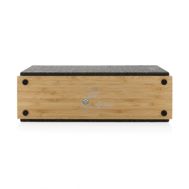 Logo trade business gift photo of: Wynn 20W bamboo wireless speaker